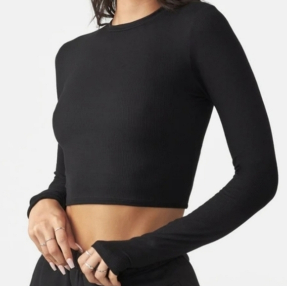 Joah Brown Tops - Joah Brown Cropped Crew Longsleeve Size XS/S
